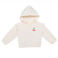 HelloBaby Girls Hooded Cardigan Crew Neck Long Sleeve - Ecru Ecru - ebebek