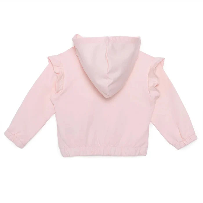 HelloBaby Girls Hooded Cardigan Crew Neck Long Sleeve - Pink Pink - ebebek