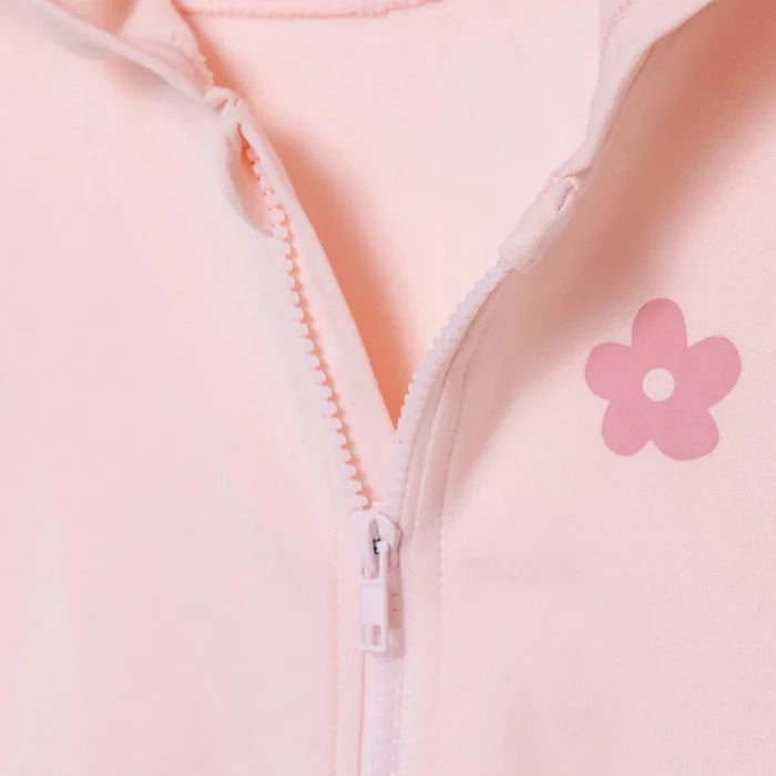 HelloBaby Girls Hooded Cardigan Crew Neck Long Sleeve - Pink Pink - ebebek