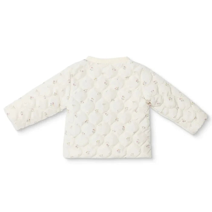 HelloBaby Girls Jacket Zip Fastening Pastel Dreams Crew Neck Long Sleeve - Ecru Printed Ecru Printed - ebebek