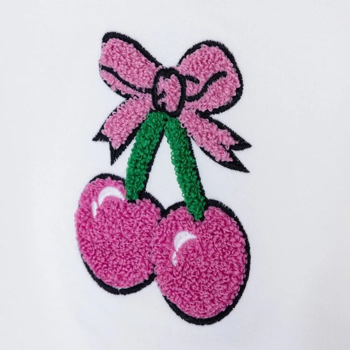 HelloBaby Girls Sweatshirt - Bottom Fruits Crew Neck Long Leg Long Sleeve - Pink Pink - ebebek