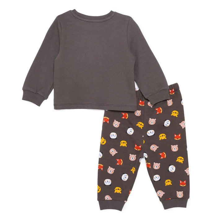 HelloBaby Long Sleeve Pyjamas - Khaki - ebebek - Black Friday