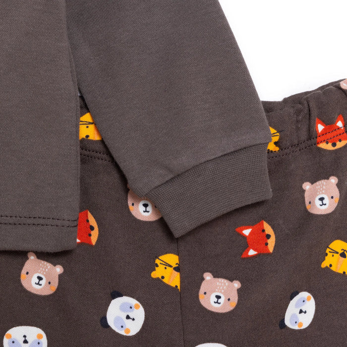 HelloBaby Long Sleeve Pyjamas - Khaki - ebebek - Black Friday