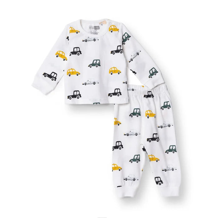 HelloBaby Long Sleeve Pyjamas Set - Ecru - ebebek - Black Friday