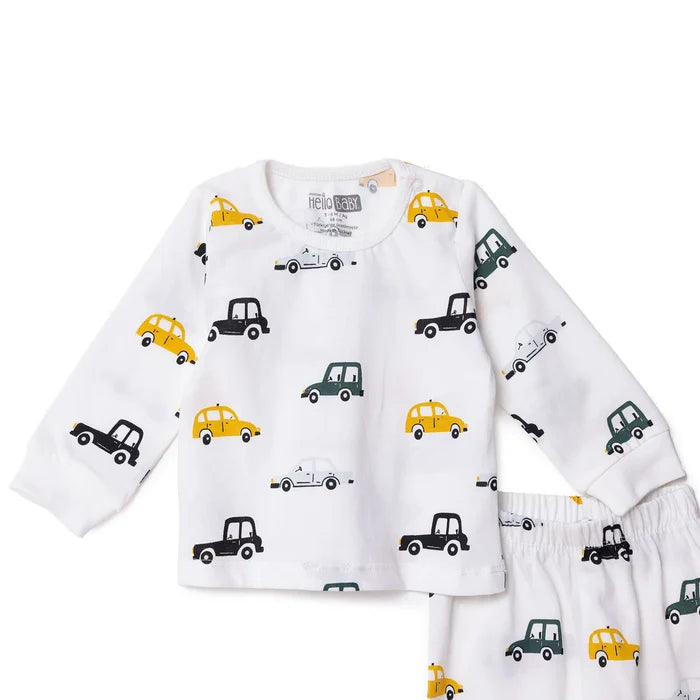 HelloBaby Long Sleeve Pyjamas Set - Ecru - ebebek - Black Friday