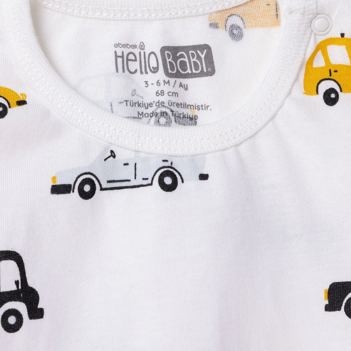 HelloBaby Long Sleeve Pyjamas Set - Ecru - ebebek - Black Friday