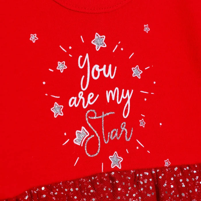HelloBaby My First Christmas Newborn Girl Dress - Body - Red - ebebek - Black Friday