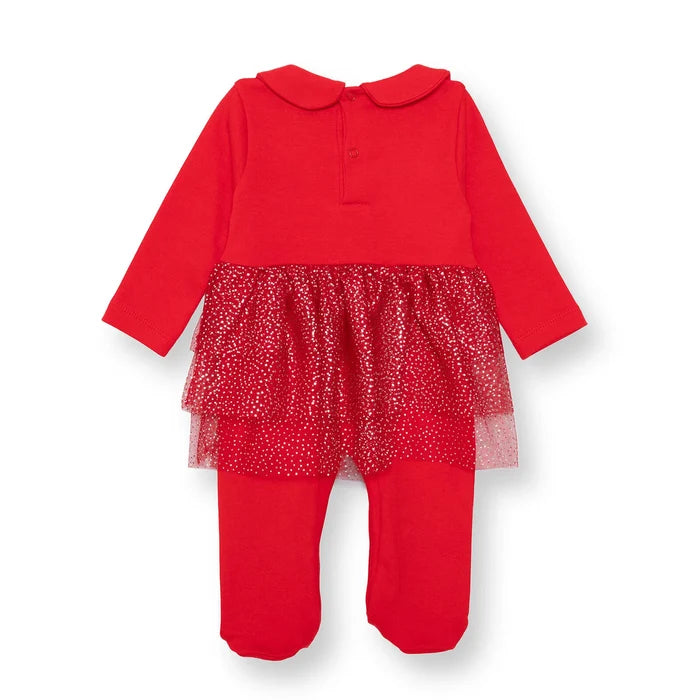 HelloBaby My First Christmas Newborn Girl Footed Jumpsuit - Red - ebebek - Black Friday