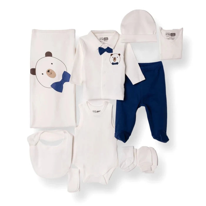 HelloBaby Newborn 10 - Piece Newborn Hospital Set - Ecru Ecru - ebebek