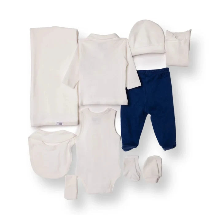 HelloBaby Newborn 10 - Piece Newborn Hospital Set - Ecru Ecru - ebebek