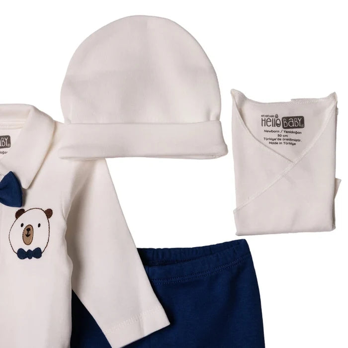 HelloBaby Newborn 10 - Piece Newborn Hospital Set - Ecru Ecru - ebebek