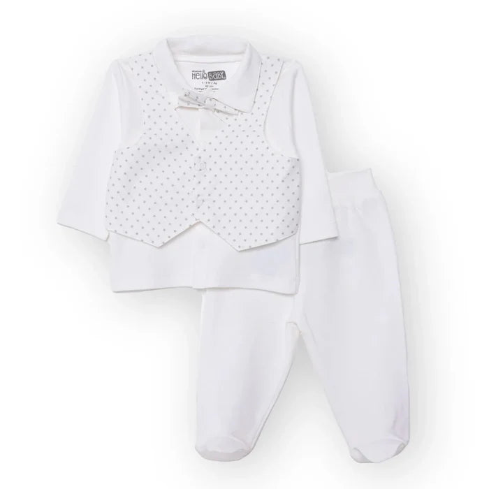 HelloBaby Newborn Ceremony Outfit - White White - ebebek