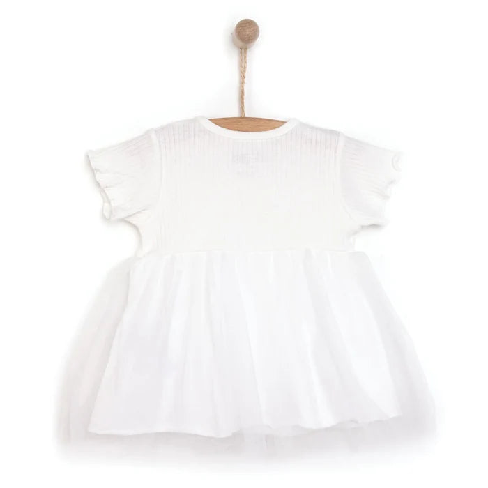 HelloBaby Newborn Girl Tulle Dress - Ecru - ebebek - Black Friday