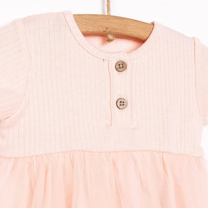 HelloBaby Newborn Girl Tulle Dress - Salmon - ebebek - Black Friday