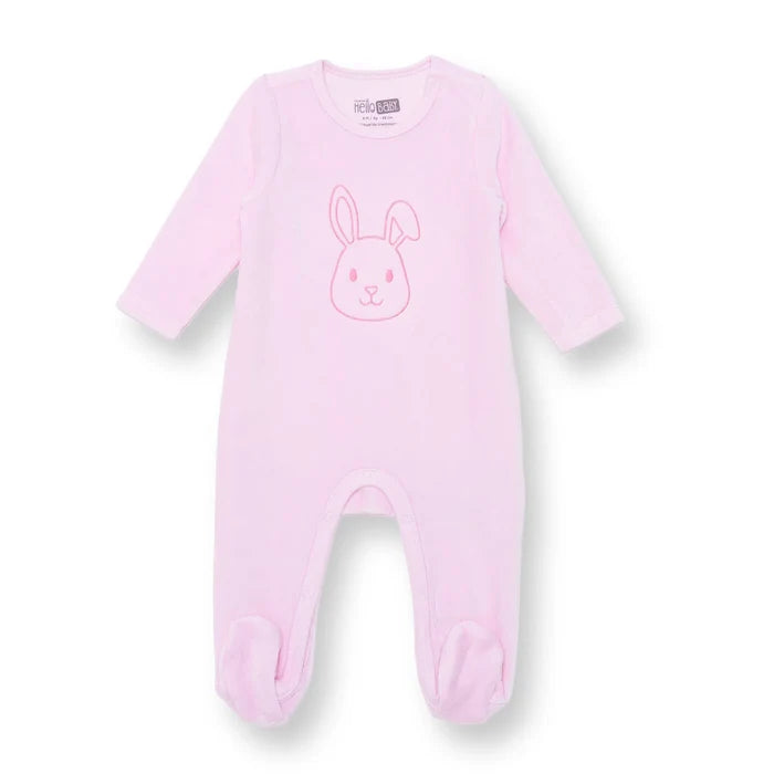 HelloBaby Newborn Velvet Footed Jumpsuit - Pink - ebebek - Black Friday