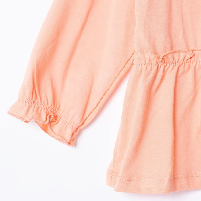 HelloBaby Winter Cherry Blouse - Leggings - Salmon - ebebek - Black Friday