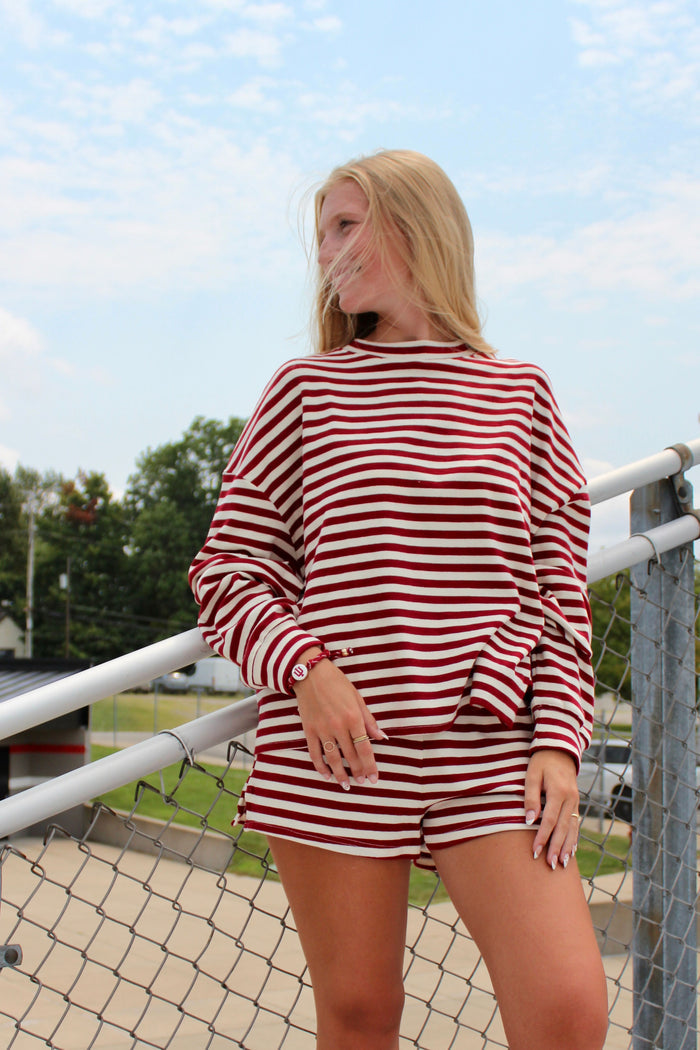 Hoosier Stripe Top