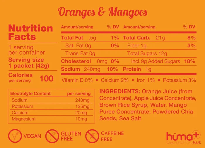 Huma Gel Plus - Oranges & Mangoes