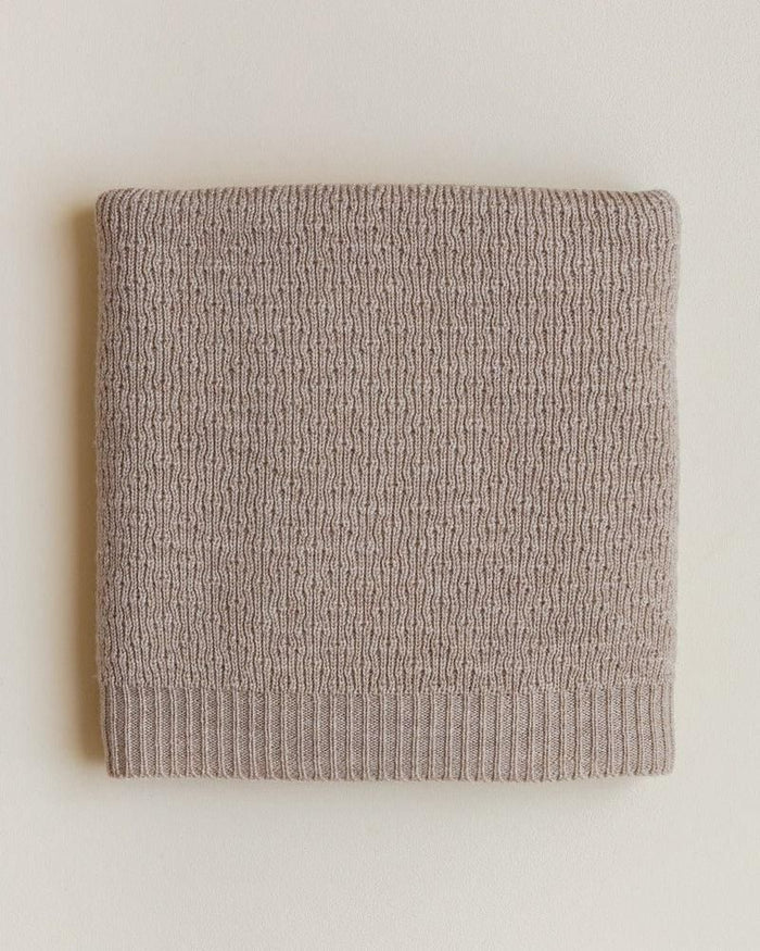 Hvid Blanket Dora Sand - La Gentile Store