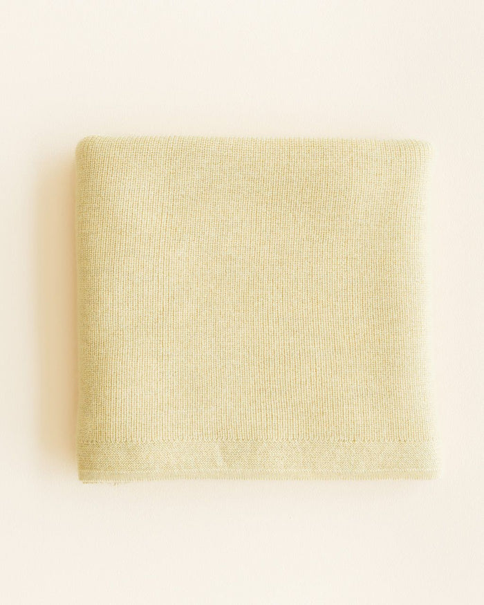 Hvid Blanket Felix Light Yellow - La Gentile Store