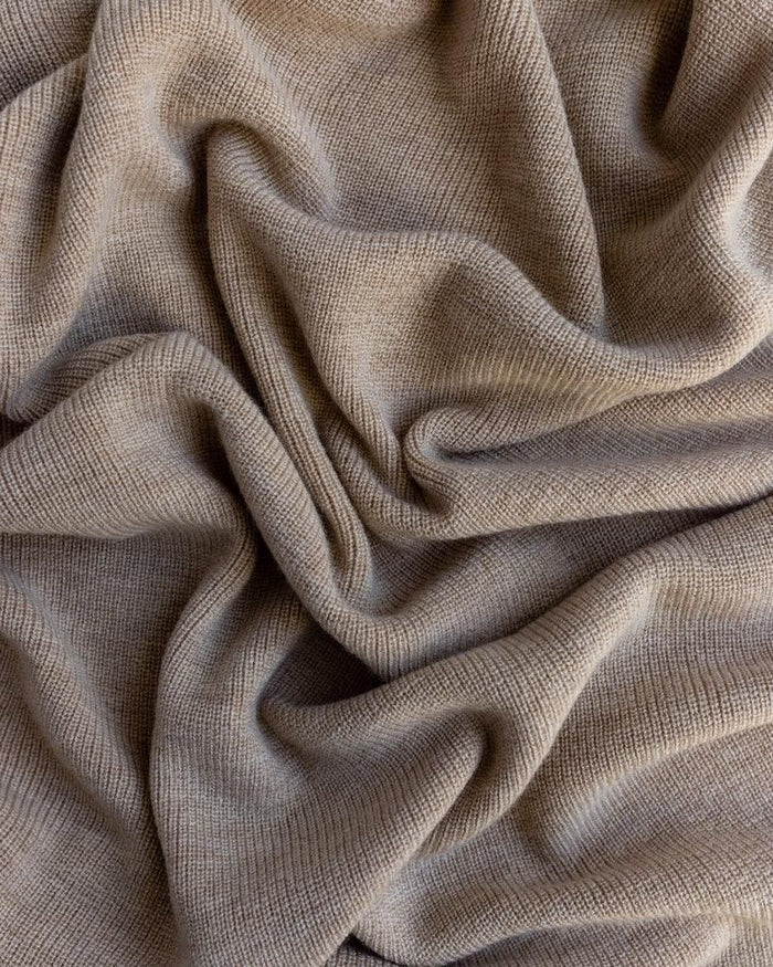 Hvid Blanket Felix Sand - La Gentile Store