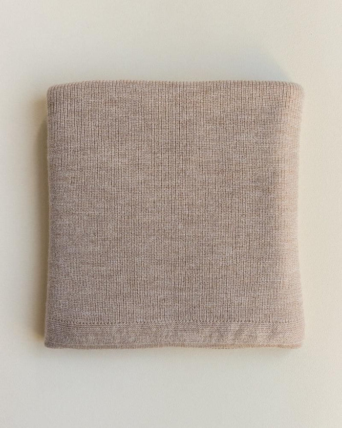 Hvid Blanket Felix Sand - La Gentile Store
