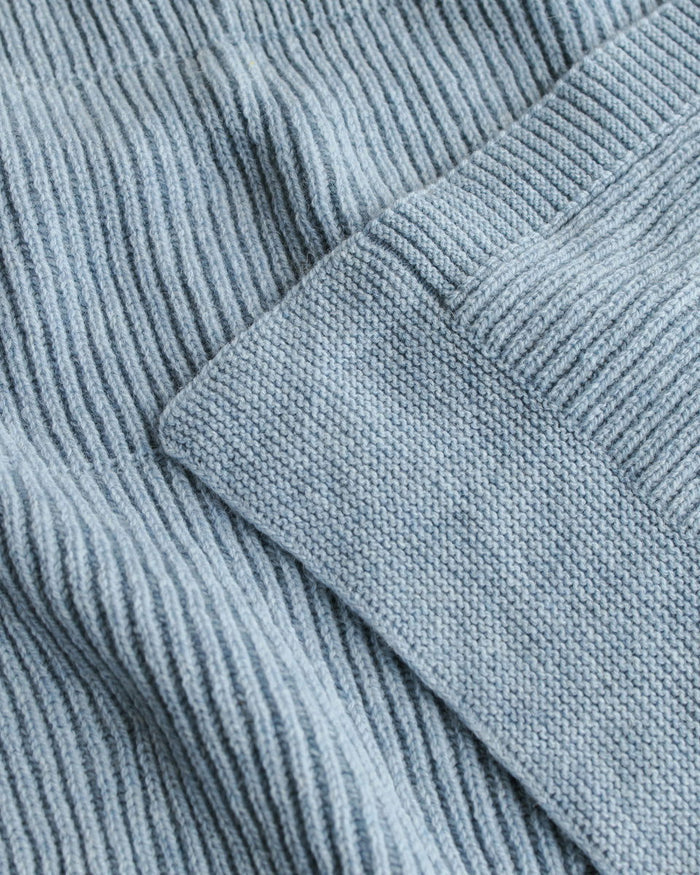 Hvid Blanket Gaston Frost Blue - La Gentile Store