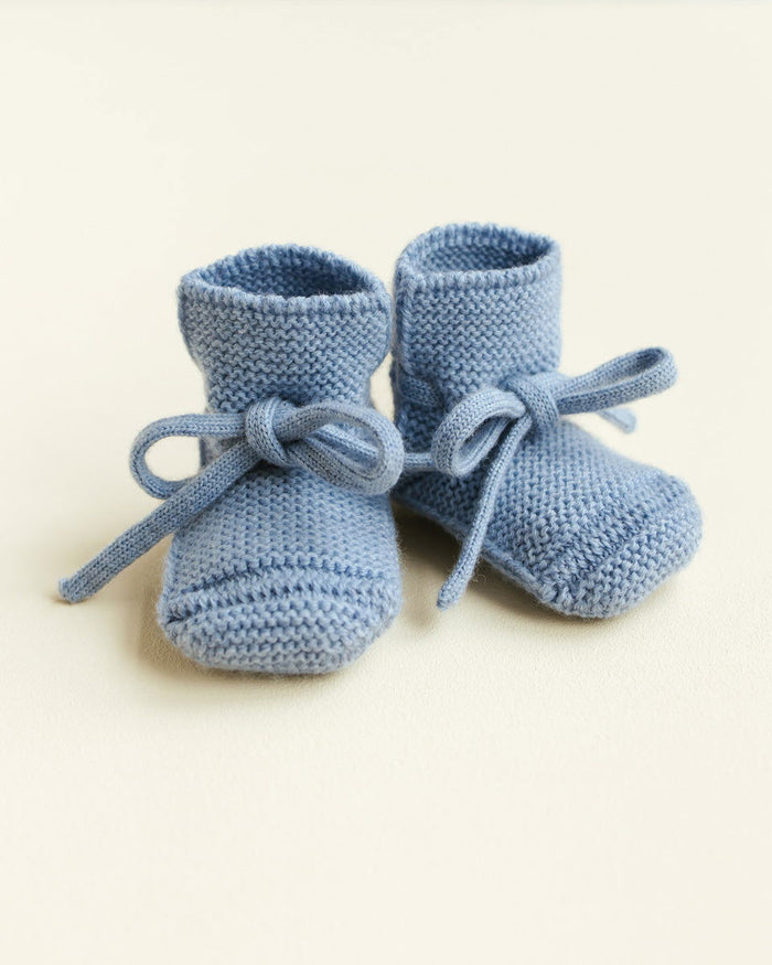 Hvid Booties Light Blue - La Gentile Store