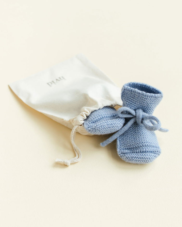 Hvid Booties Light Blue - La Gentile Store