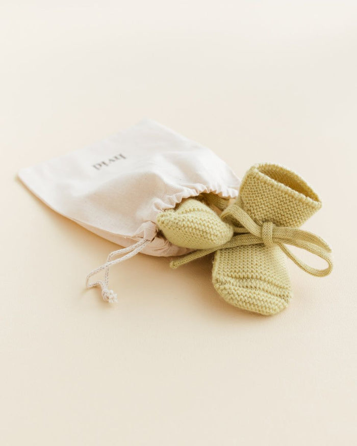 Hvid Booties Light Yellow - La Gentile Store