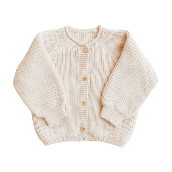 Hvid Cardigan Inga Cream - La Gentile Store