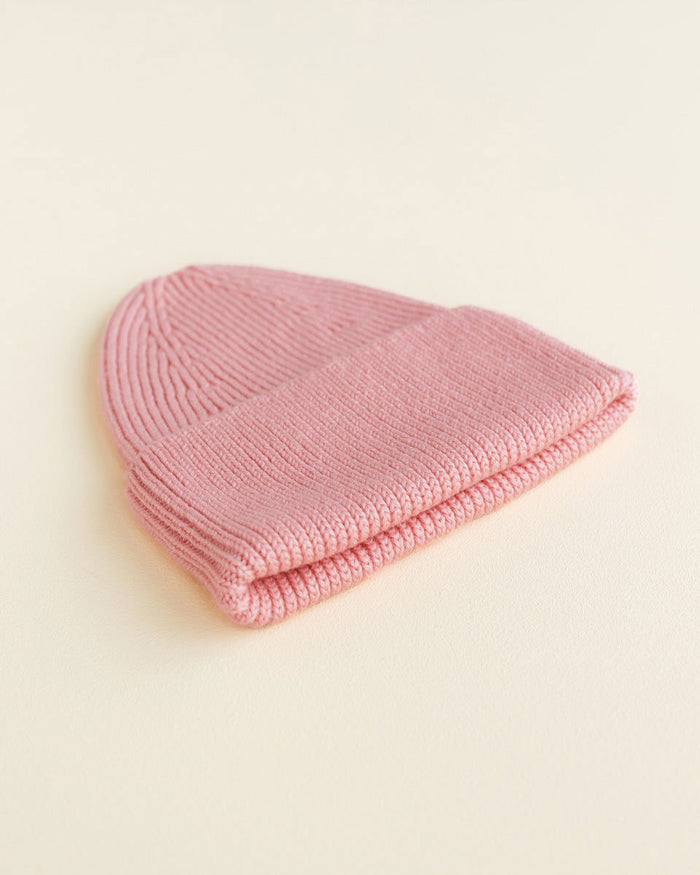 Hvid Fonzie Kids Beanie Bubblegum - La Gentile Store