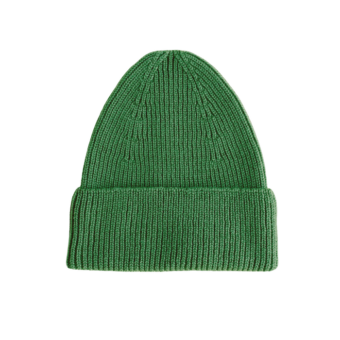 Hvid Fonzie Kids Beanie Grass