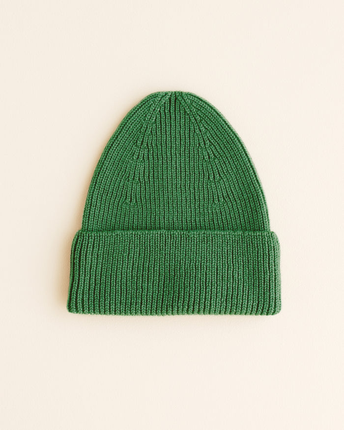 Hvid Fonzie Kids Beanie Grass