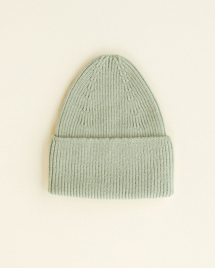 Hvid Fonzie Kids Beanie Mint - La Gentile Store