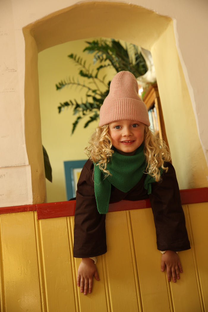 Hvid Fonzie Kids Beanie Powder