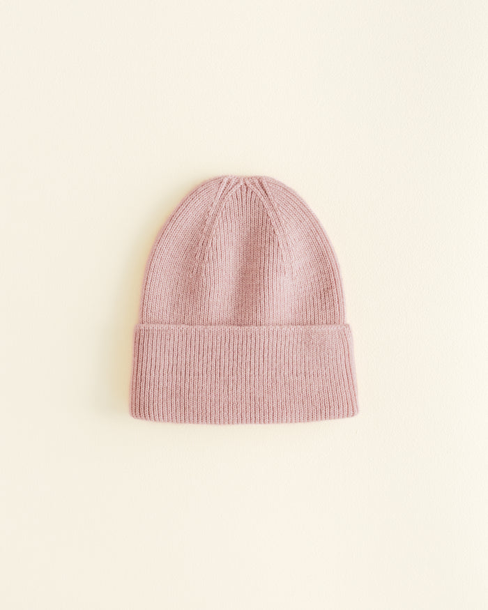 Hvid Fonzie Newborn Beanie Powder