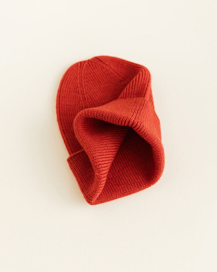 Hvid Fonzie Newborn Beanie Red - La Gentile Store