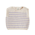 Hvid Harvey Vest Cotton Cream - Lilac