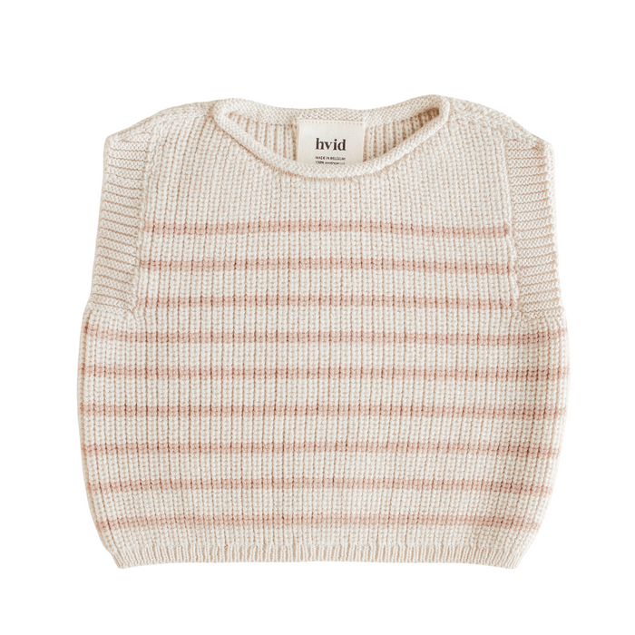 Hvid Harvey Vest Cream - Apricot