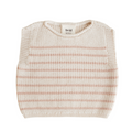 Hvid Harvey Vest Cream - Apricot