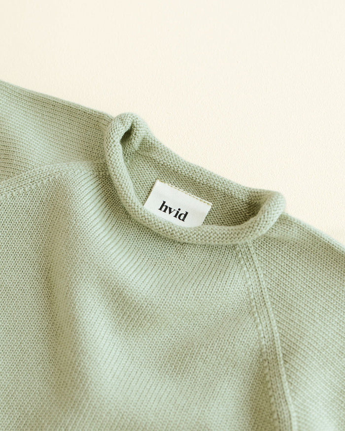 Hvid Sweater Georgette Mint - La Gentile Store