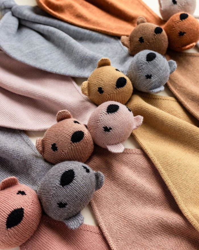 Hvid Teddy Tokki Grey Melange - La Gentile Store