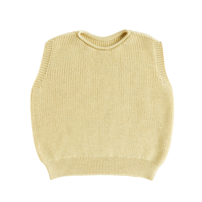 Hvid Vest Harvey Kids Light Yellow - La Gentile Store