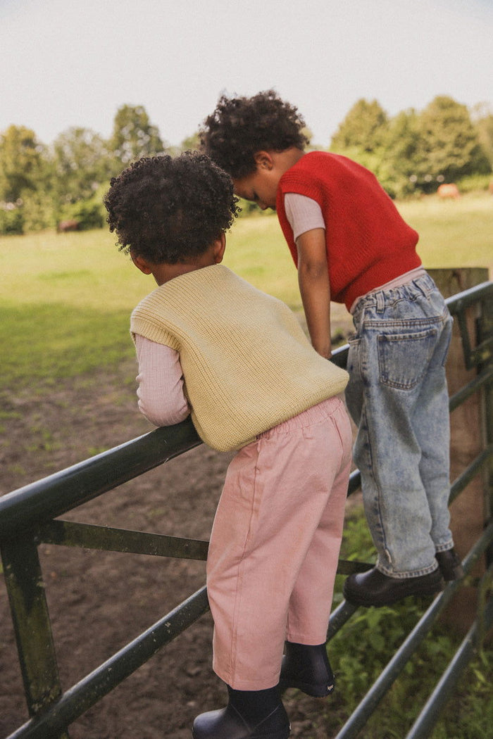 Hvid Vest Harvey Kids Red - La Gentile Store