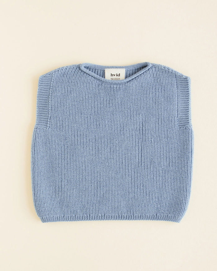 Hvid Vest Harvey Light Blue - La Gentile Store