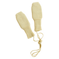 Hvid Wool Mittens Fiza Light Yellow