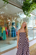 Ingrid Block Print Dress