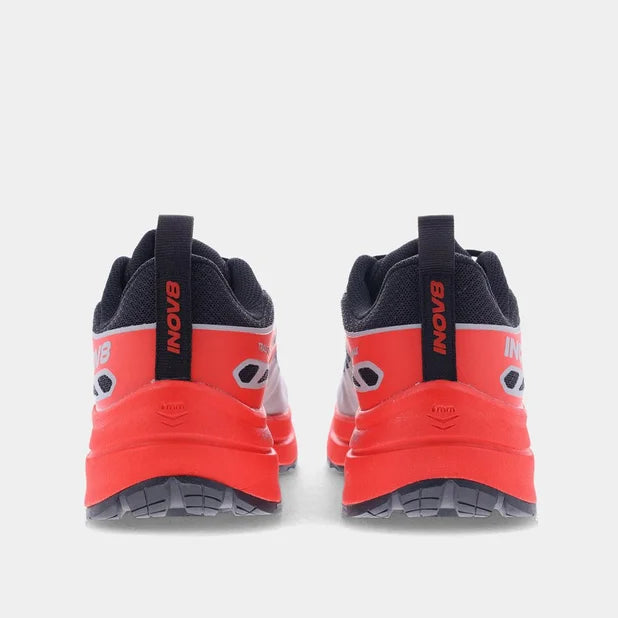 INOV8 Men's TrailFly Max Wide - Black/Light Grey/Red