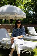 Jenna Stripe Lightweight Sweater - Navy
